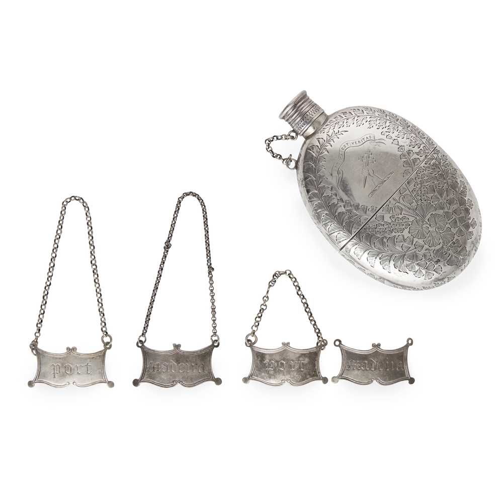 A VICTORIAN HIP FLASK George