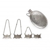 A VICTORIAN HIP FLASK George A