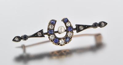 A Victorian Horseshoe Design Brooch