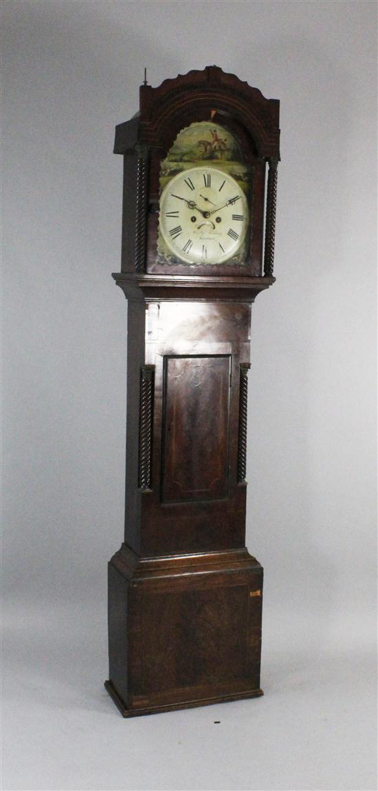 A Victorian inlaid mahogany eight