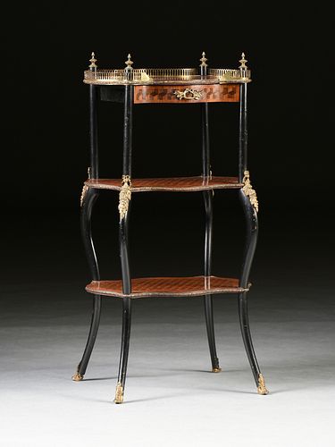 A VICTORIAN KINGWOOD PARQUETRY