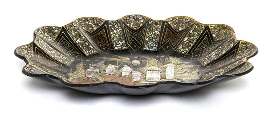 A Victorian Lacquered and