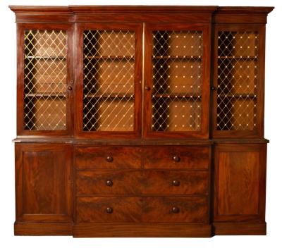 A Victorian mahogany breakfront