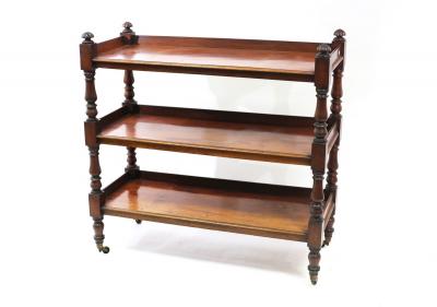 A Victorian mahogany buffet, on