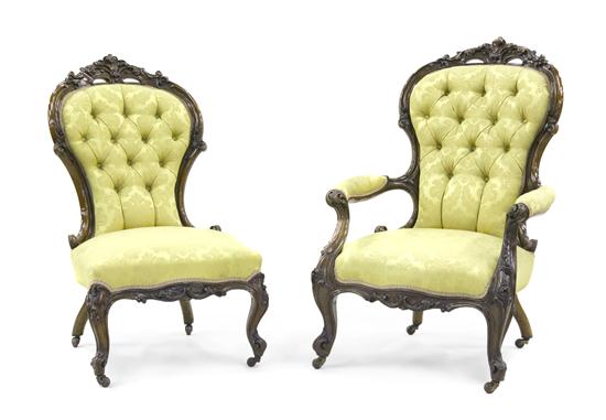 *A Victorian Mahogany Chair Set