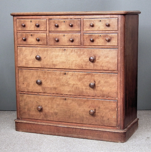 A Victorian mahogany chest of