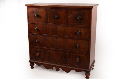 A Victorian mahogany chest of