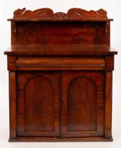 A Victorian mahogany chiffonie