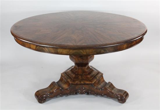 A Victorian mahogany circular