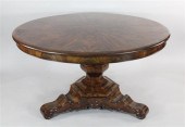A Victorian mahogany circular