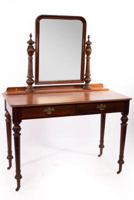 A Victorian mahogany dressing table