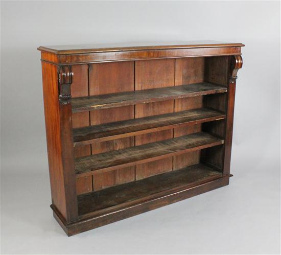 A Victorian mahogany dwarf open