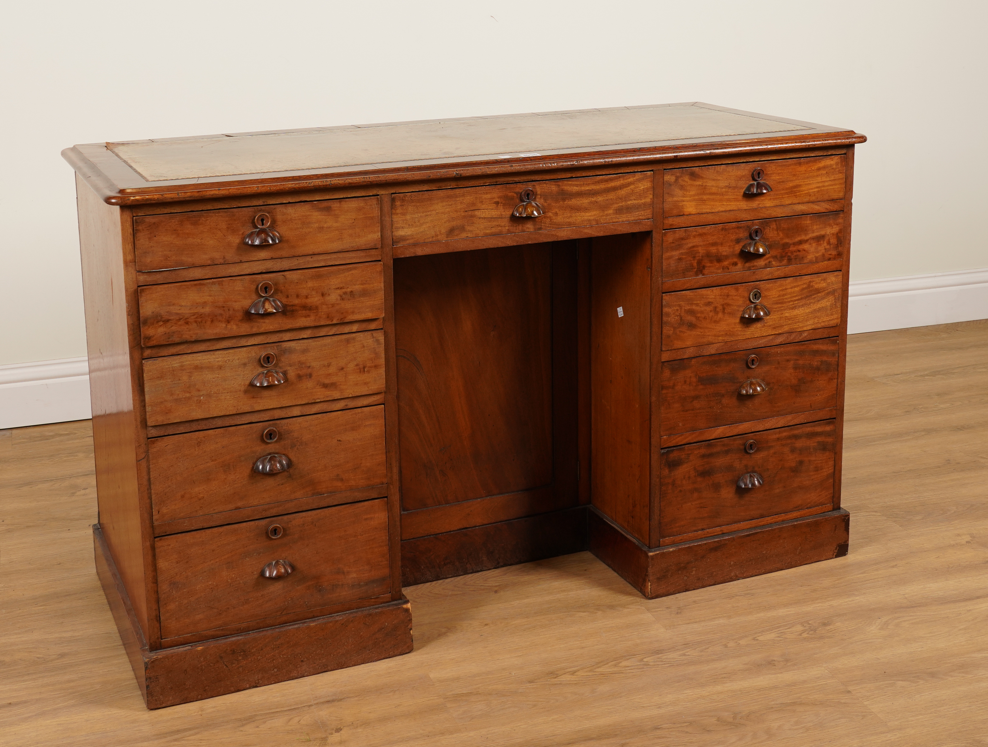 A VICTORIAN MAHOGANY ELEVEN
