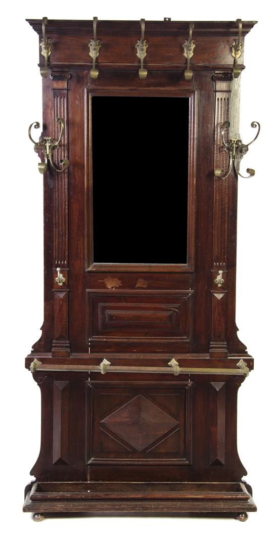 A Victorian Mahogany Hall Tree