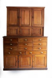 A Victorian mahogany housekeep