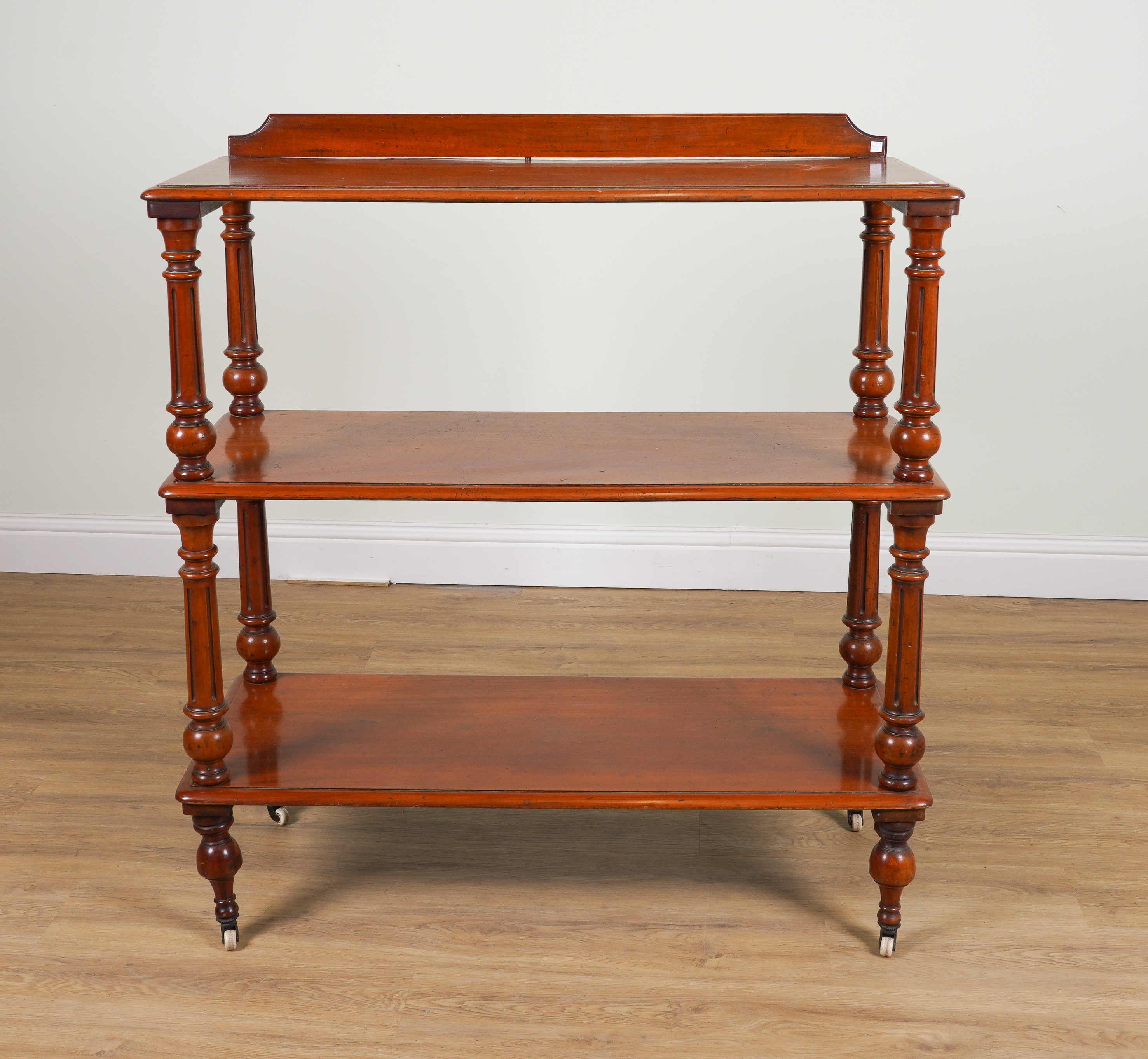 A VICTORIAN MAHOGANY OPEN