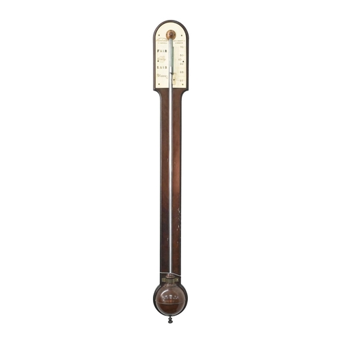A Victorian mahogany stick