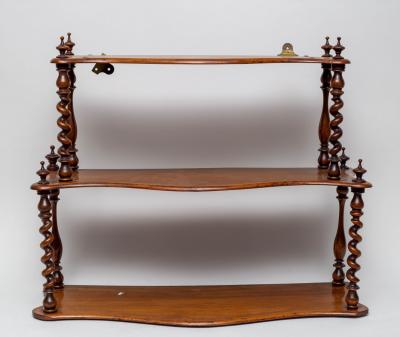 A Victorian mahogany wall hanging