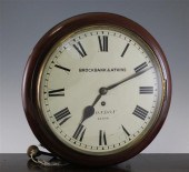A Victorian mahogany wall time