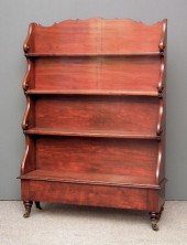 A Victorian mahogany ''Waterfa