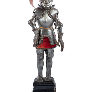 A Victorian Miniature Suit of Armor