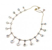 A Victorian moonstone pendant,