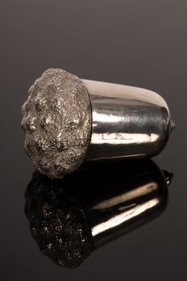 A Victorian novelty silver nutmeg