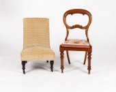 A Victorian nursing chair on t