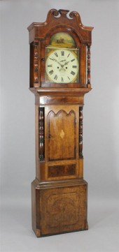 A Victorian oak and mahogany e