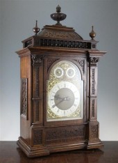A Victorian oak chiming eight