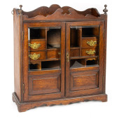 A VICTORIAN OAK SMOKER'S CABIN