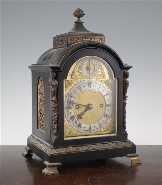 A Victorian ormolu mounted ebonised