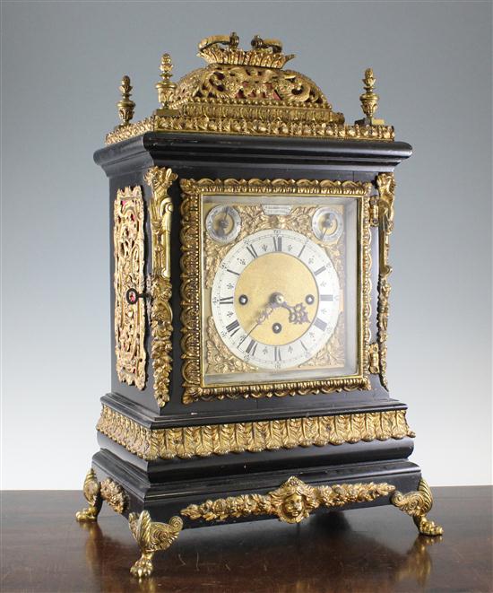 A Victorian ormolu mounted ebonised