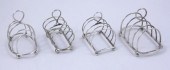 A Victorian oval silver toast