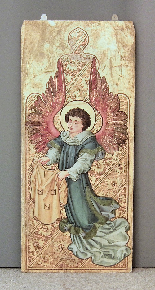 A Victorian painted and gilt
