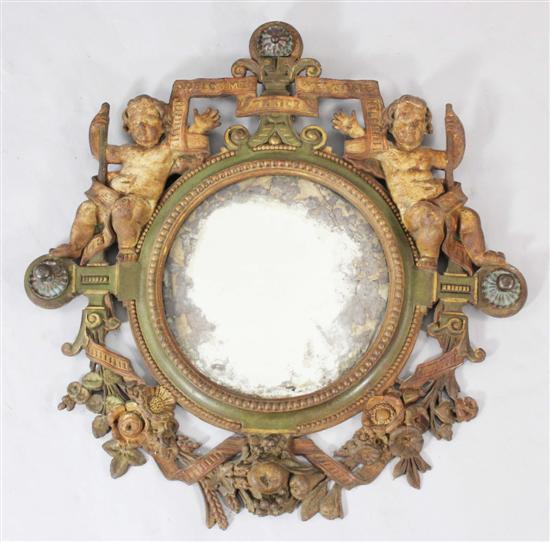 A Victorian painted cast iron