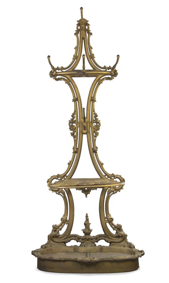 * A Victorian Painted Iron Hall