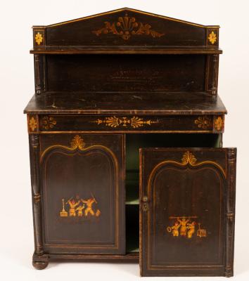 A Victorian painted pine