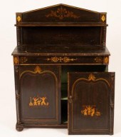 A Victorian painted pine chiff