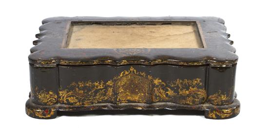 A Victorian Papier Mache Box having