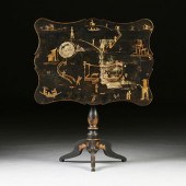 A VICTORIAN PARCEL GILT AND BL