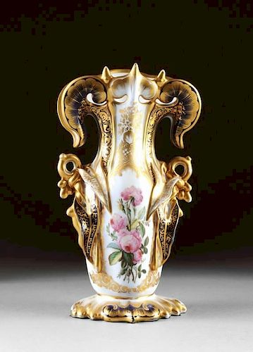 A VICTORIAN PARCEL GILT AND