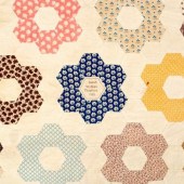 A Victorian patchwork quilt, t