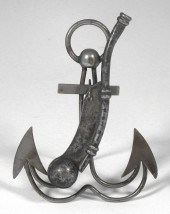 A Victorian plated bosun's whi
