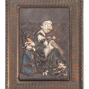 A Victorian Polychromed Cast-Iron