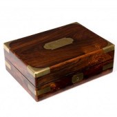 A Victorian rosewood and brass