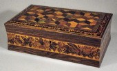 A Victorian rosewood and Tunbr