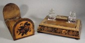 A Victorian rosewood and Tunbr