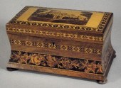 A Victorian rosewood and Tunbr