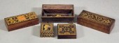 A Victorian rosewood and Tunbr
